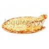 Pizza redonda con muzarella   .