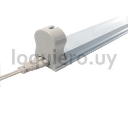 Porta tubo T8 60cm c/conector .