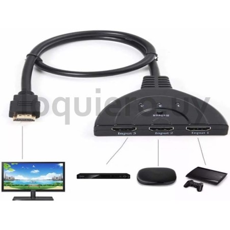 Switch HDMI 3 puertos         .