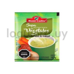 Sopa instantánea vegetales    .