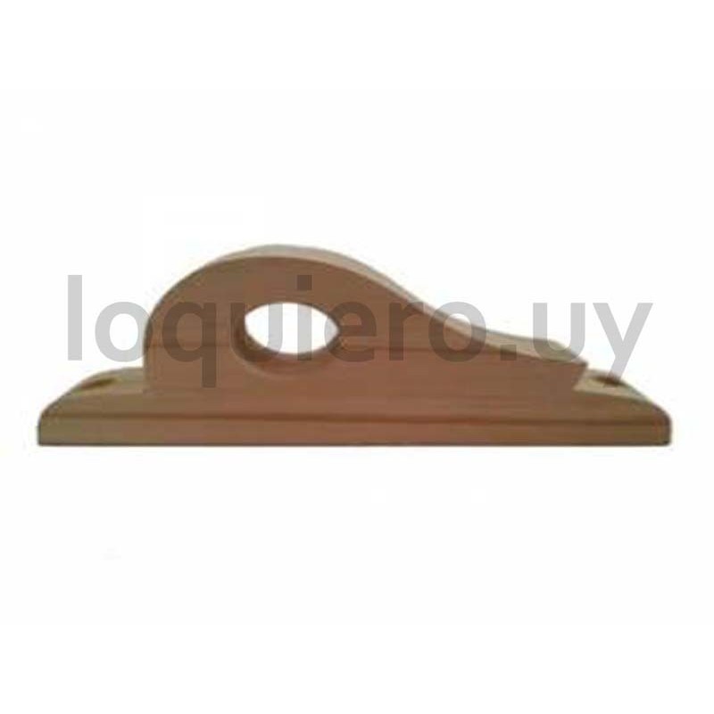 Soporte madera 1  p/barrote  ."