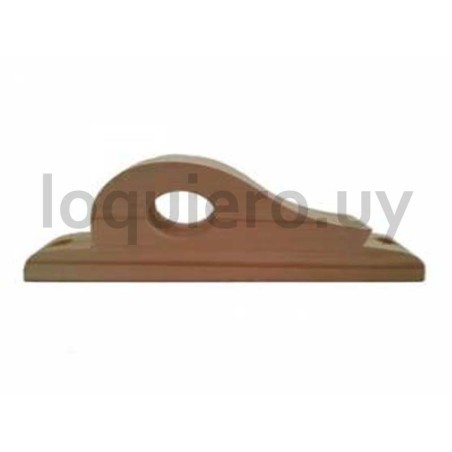 Soporte madera 1  p/barrote  ."