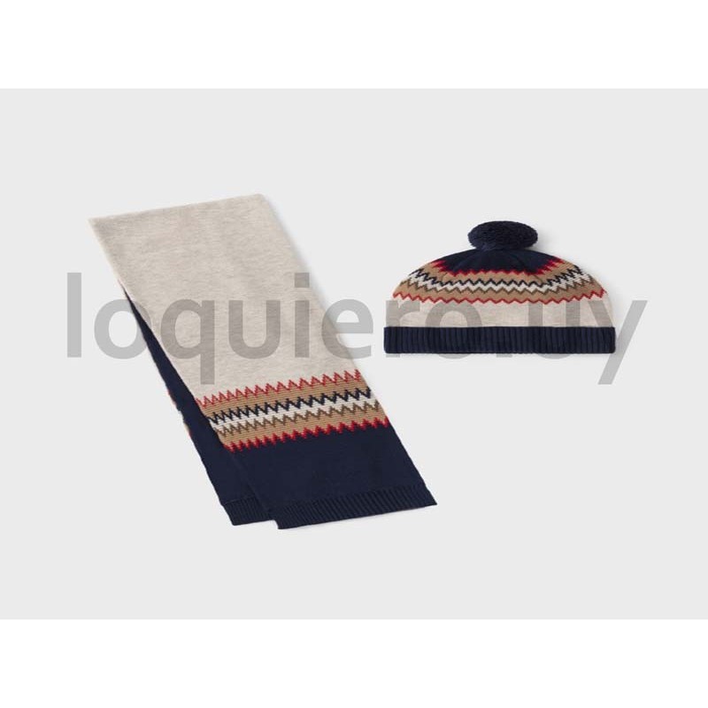 Conjunto gorro y bufanda bebé .