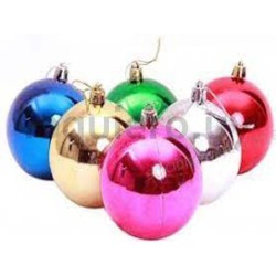 Bola de navidad grande x 6u.  .