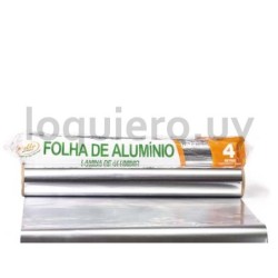 Papel aluminio 4m             .