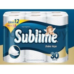 Papel higiénico Sublime x12   .