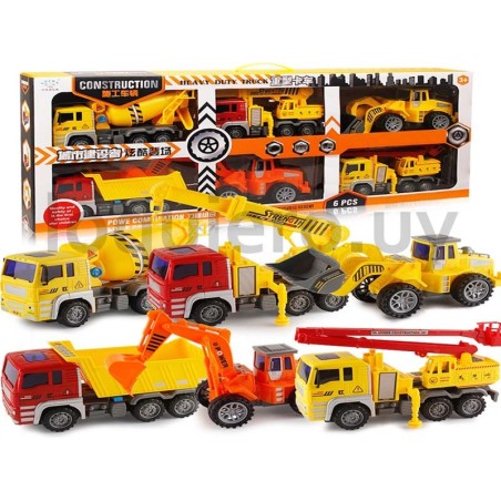 Camiones en caja x 6          .