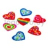 Set 7 gomas borrar corazones  .