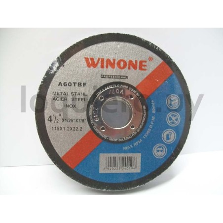 Disco corte metal 9 x 2mm    ."