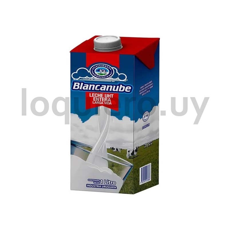 Leche Blancanube l/vida entera.