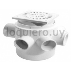 Pileta de piso c/rompe espuma .