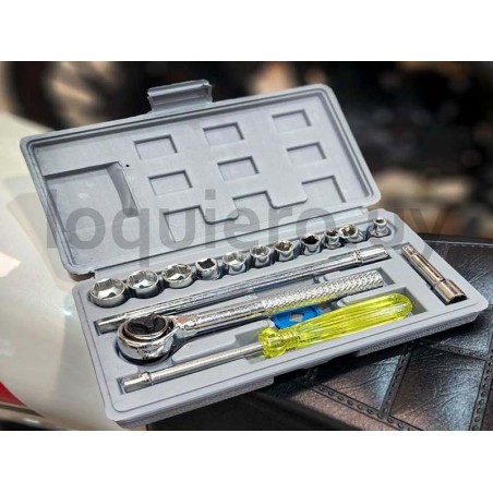 Llave con dados en blister    .