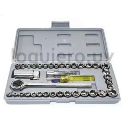Juego de dados 1/4 a 3/8 40pz .
