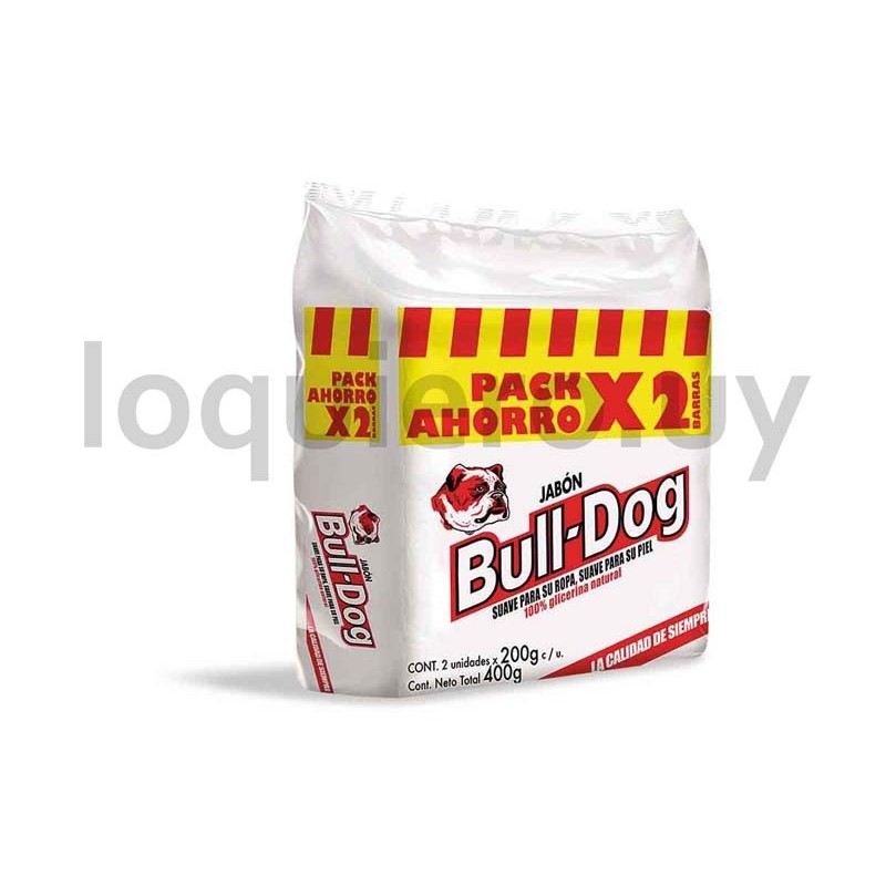 Jabón Bull Dog 200grs x 2     .