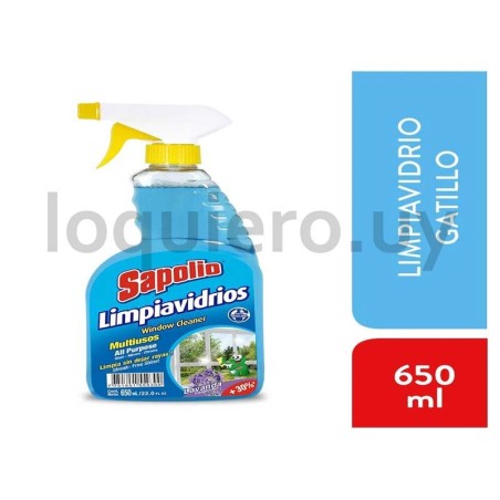 Limpia vidrio 650ml Sapolio   .