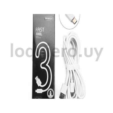 Cable tipo C 3m               .