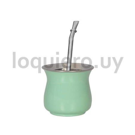 Mate con bombilla, color      .
