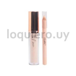 Corrector líquido + lápiz     .
