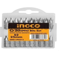 Puntas atornilladora x 20u PH2.
