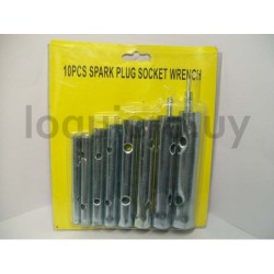 Juego llave bujías 10 piezas  .