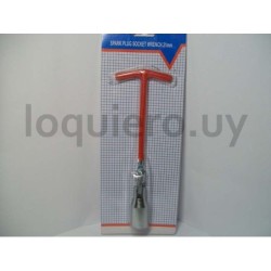 Llave saca bujías 21mm        .