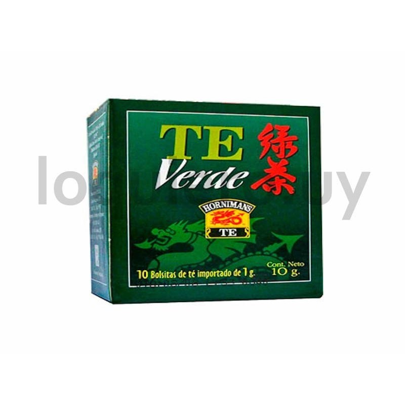 Té Hornimans verde 10 sobres  .