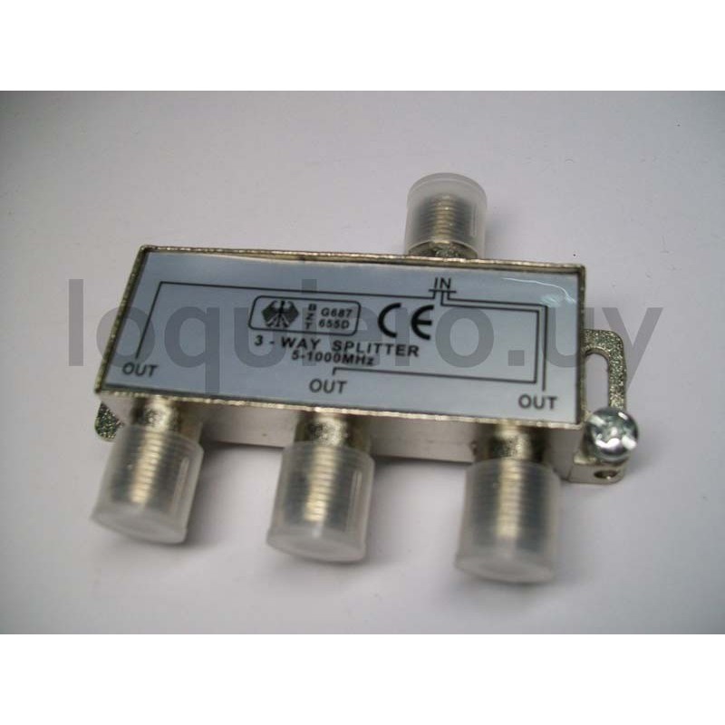 Derivado TV Splitter 1 x 3    .