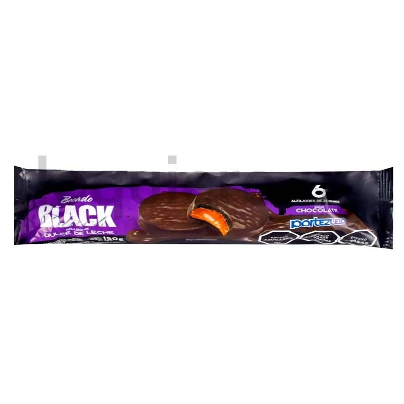 Bocado black x6 dulce de leche.