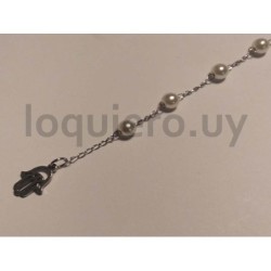 Pulsera con perlas            .