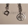 Pulsera con dije gruesa       .
