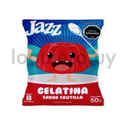 Gelatina Jazz frutilla 50g.   .