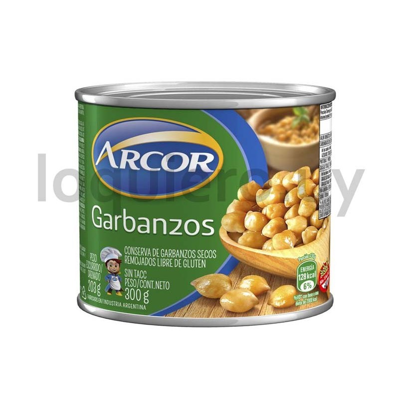 Garbanzos en lata 300g        .