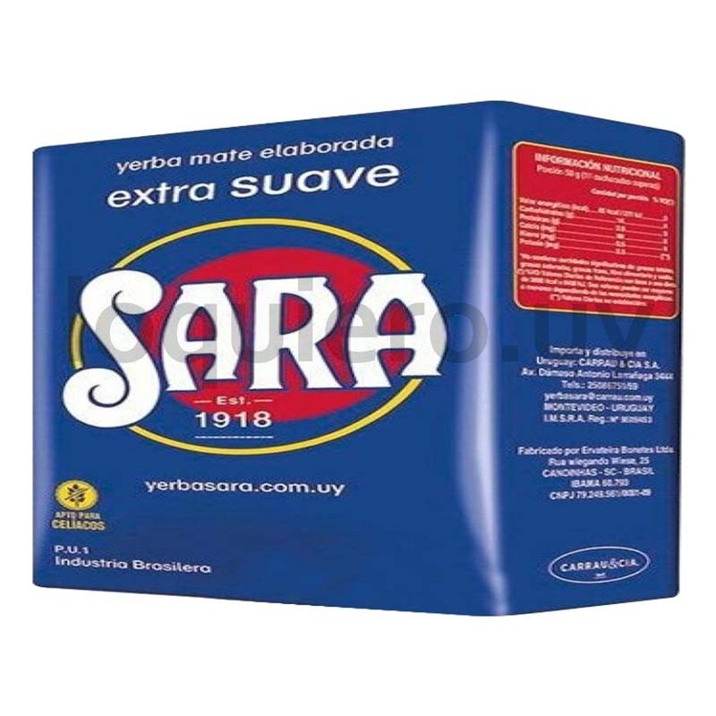 Yerba Sara suave 1kg.         .