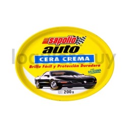 Cera para auto Sapolio 200g   .