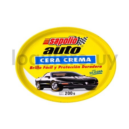 Cera para auto Sapolio 200g   .