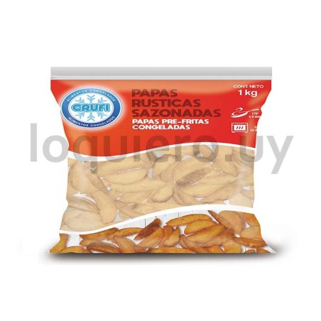 Papas rústicas sazonadas Crufi.