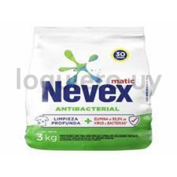 Nevex 3kg jabón polvo maquina .