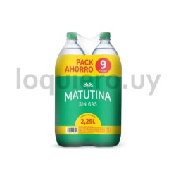 Agua Matutina x 4u.2.25L s/gas.