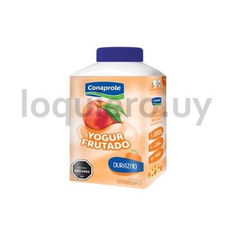 Yogur durazno 500ml Conaprole .