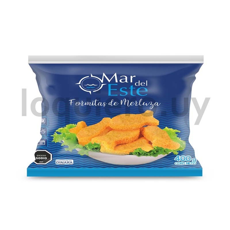 Formitas de merluza 400g      .