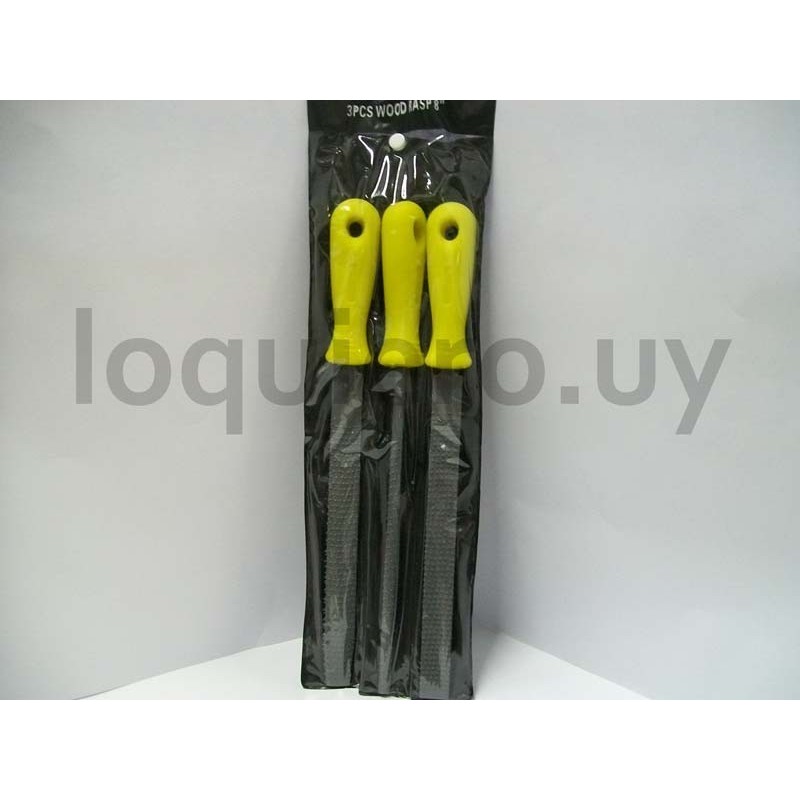 Escofina 8 mango amarillo    ."
