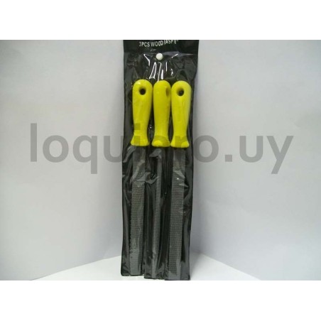 Escofina 8 mango amarillo    ."