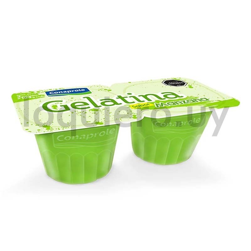 Gelatina manzana 2x104g       .