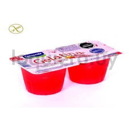 Gelatina Frutilla 2 x 104g    .