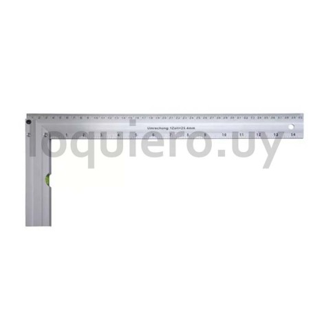 Escuadra 40cm c/nivel         .