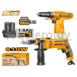 Kit atornillador 12V + taladro.