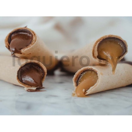 Barquillo chocolate blanco    .