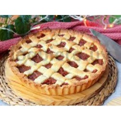 Torta frola dulce de membrillo.