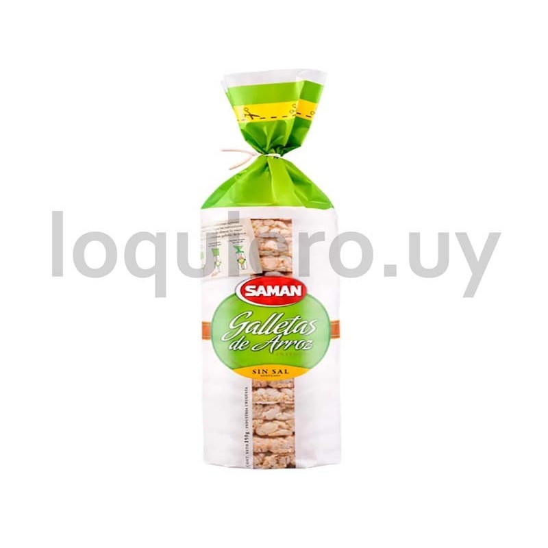 Galleta arroz integral s/sal  .