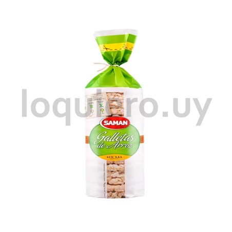 Galleta arroz integral s/sal  .